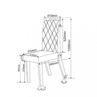 Conjunto Sala De Jantar Mesa Canadá 6 Cadeiras Rubi Viero