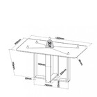 Conjunto Sala De Jantar Mesa Caxias 6 Cadeiras Cristal Viero