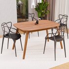 Conjunto Sala De Jantar Mesa Ceci Com 4 Cadeiras Allegra Espr