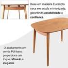 Conjunto Sala De Jantar Mesa Ceci Com 4 Cadeiras Eames Espres