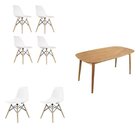 Conjunto Sala De Jantar Mesa Ceci Com 6 Cadeiras Eames Espres