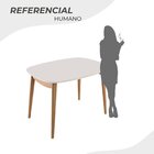 Conjunto Sala De Jantar Mesa Ceci Com Vidro Com 4 Cadeiras Al