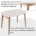 Conjunto Sala De Jantar Mesa Ceci Com Vidro Com 4 Cadeiras Ea