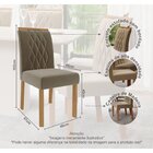 Conjunto Sala De Jantar Mesa Charlote 180x90cm Tampo Vidro/md