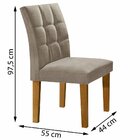 Conjunto Sala De Jantar Mesa Classic E 4 Cadeiras Vitória Cel