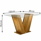 Conjunto Sala De Jantar Mesa Classic E 4 Cadeiras Vitória Cel