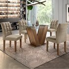 Conjunto Sala De Jantar Mesa Classic E 4 Cadeiras Vitória Cel