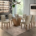 Conjunto Sala De Jantar Mesa Classic E 6 Cadeiras Vitória Cel