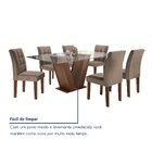 Conjunto Sala De Jantar Mesa Classic E 6 Cadeiras Vitória Cel
