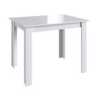Conjunto Sala De Jantar Mesa Com 2 Bancos Branco