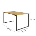 Conjunto Sala De Jantar Mesa Com 2 Bancos Porto Espresso Móve