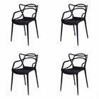 Conjunto Sala De Jantar Mesa Com 4 Cadeiras Allegra Pp Espres