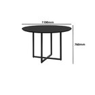 Conjunto Sala De Jantar Mesa Com 4 Cadeiras California Preto/