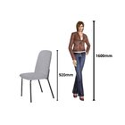 Conjunto Sala De Jantar Mesa Com 4 Cadeiras California Preto/