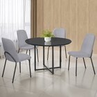 Conjunto Sala De Jantar Mesa Com 4 Cadeiras California Preto/