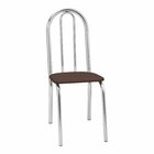 Conjunto Sala De Jantar Mesa Com 4 Cadeiras Cromado/branco/ma