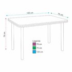 Conjunto Sala De Jantar Mesa Com 4 Cadeiras Cromado/branco/ma