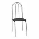 Conjunto Sala De Jantar Mesa Com 4 Cadeiras Cromado/branco/pr