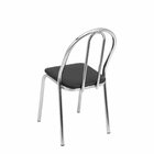 Conjunto Sala De Jantar Mesa Com 4 Cadeiras Cromado/nogueira/