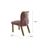 Conjunto Sala De Jantar Mesa Com 4 Cadeiras Dália Castanho Pr