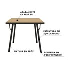 Conjunto Sala De Jantar Mesa Com 4 Cadeiras Love Yescasa Avel