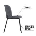 Conjunto Sala De Jantar Mesa Com 4 Cadeiras Love Yescasa Pret