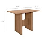 Conjunto Sala De Jantar Mesa Com 4 Cadeiras Milano Poliman