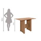 Conjunto Sala De Jantar Mesa Com 4 Cadeiras Milano Poliman