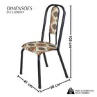 Conjunto Sala De Jantar Mesa Com 6 Cadeiras Fortaleza Losango