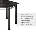 Conjunto Sala De Jantar Mesa Com 6 Cadeiras Natal Branco/pret