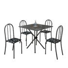 Conjunto Sala De Jantar Mesa Com Ardósia E 04 Cadeiras Ane B