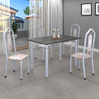 Conjunto Sala De Jantar Mesa Com Ardósia E 04 Cadeiras Bianca