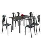 Conjunto Sala De Jantar Mesa Com Ardósia E 06 Cadeiras Iris P