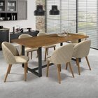 Conjunto Sala De Jantar Mesa Com Bancos 6 Lugares Madeira Mac