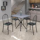 Conjunto Sala De Jantar Mesa Com Granito E 04 Cadeiras Ane B