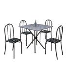 Conjunto Sala De Jantar Mesa Com Granito E 04 Cadeiras Ane B