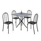 Conjunto Sala De Jantar Mesa Com Granito E 04 Cadeiras Ane B
