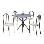 Conjunto Sala De Jantar Mesa Com Granito E 04 Cadeiras Ane B