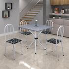 Conjunto Sala De Jantar Mesa Com Granito E 04 Cadeiras Ane B