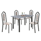 Conjunto Sala De Jantar Mesa Com Granito E 04 Cadeiras Bianca