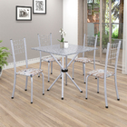 Conjunto Sala De Jantar Mesa Com Granito E 04 Cadeiras Dany B