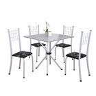 Conjunto Sala De Jantar Mesa Com Granito E 04 Cadeiras Dany P
