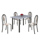 Conjunto Sala De Jantar Mesa Com Granito E 04 Cadeiras Iris A