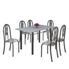 Conjunto Sala De Jantar Mesa Com Granito E 06 Cadeiras Iris P