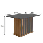 Conjunto Sala De Jantar Mesa Com Tampo Chanfrado Amalia 4 Cad