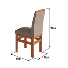 Conjunto Sala De Jantar Mesa Com Tampo De Vidro 160cm E 6 Cad