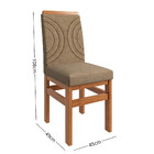 Conjunto Sala De Jantar Mesa Com Tampo De Vidro 160cm E 6 Cad