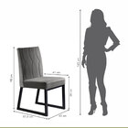 Conjunto Sala De Jantar Mesa Com Vidro 04 Cadeiras 135cm Aten