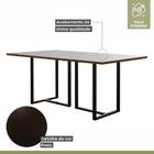 Conjunto Sala De Jantar Mesa Com Vidro 04 Cadeiras 135cm Aten