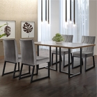Conjunto Sala De Jantar Mesa Com Vidro 04 Cadeiras 135cm Aten